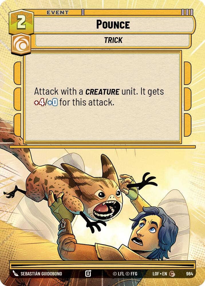 Pounce (964) (Hyperspace Foil) (964) [Legends of the Force] | Exor Games New Glasgow