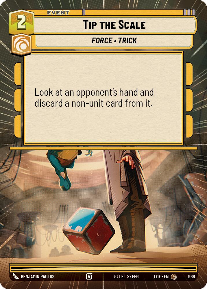 Tip the Scale (966) (Hyperspace Foil) (966) [Legends of the Force] | Exor Games New Glasgow