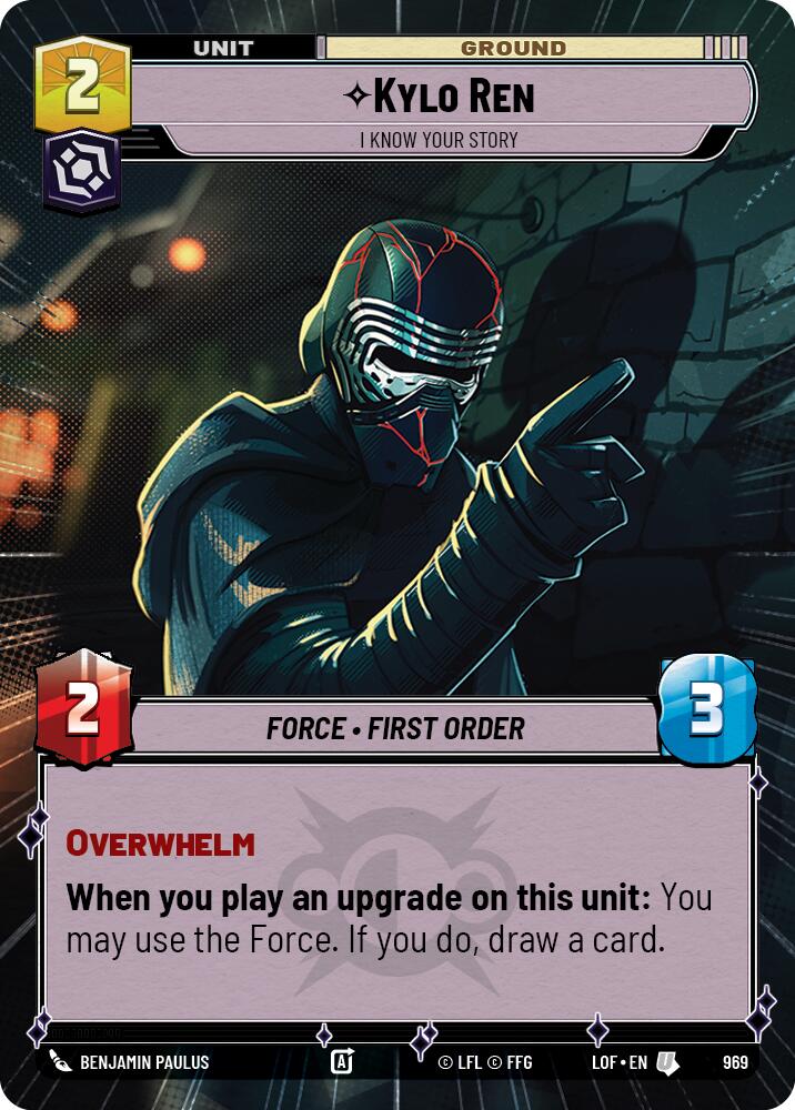 Kylo Ren - I Know Your Story (969) (Hyperspace Foil) (969) [Legends of the Force] | Exor Games New Glasgow