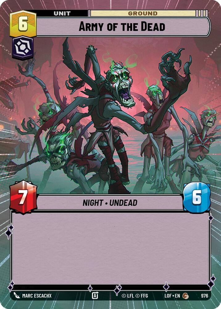 Army of the Dead (976) (Hyperspace Foil) (976) [Legends of the Force] | Exor Games New Glasgow