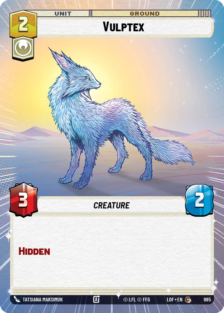 Vulptex (985) (Hyperspace Foil) (985) [Legends of the Force] | Exor Games New Glasgow