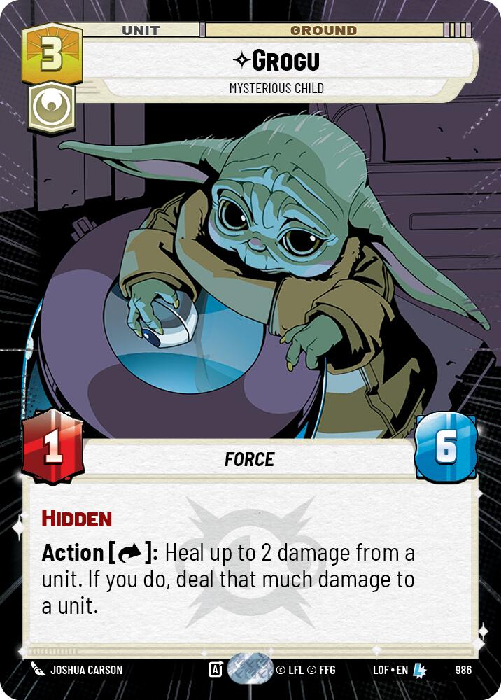 Grogu - Mysterious Child (986) (Hyperspace Foil) (986) [Legends of the Force] | Exor Games New Glasgow