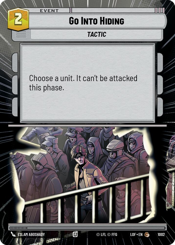 Go Into Hiding (1002) (Hyperspace Foil) (1002) [Legends of the Force] | Exor Games New Glasgow
