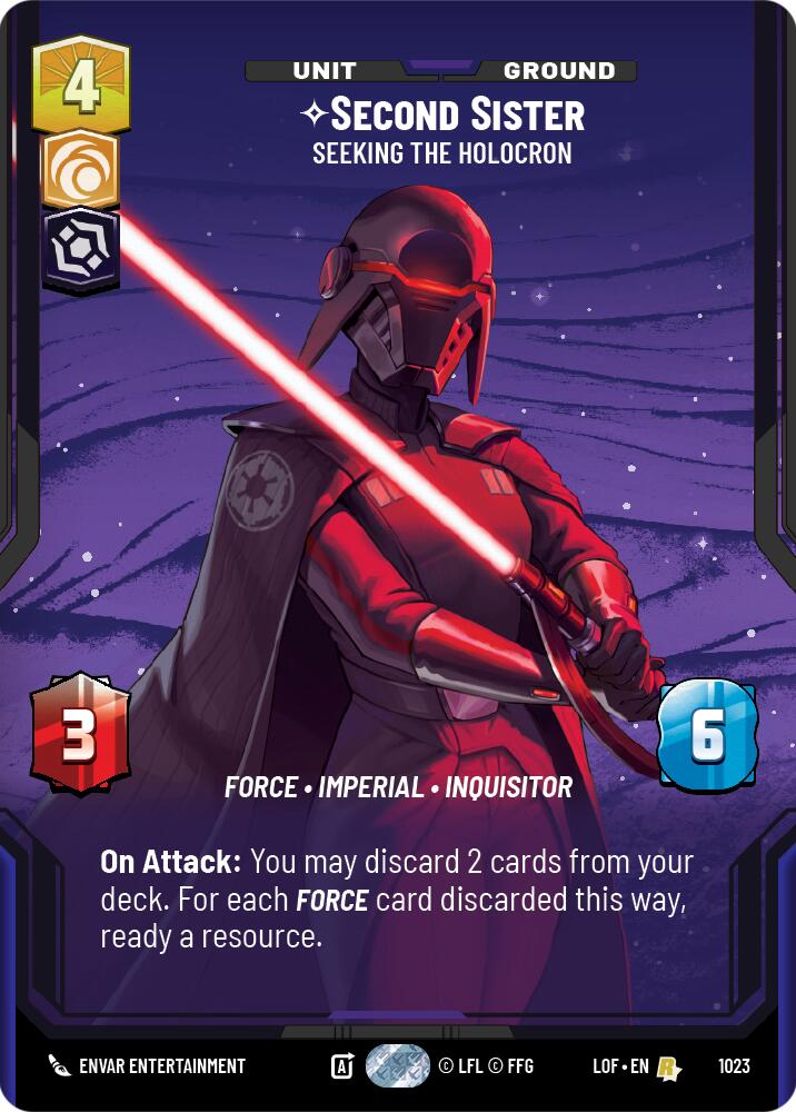 Second Sister - Seeking the Holocron (1023) (Prestige) (1023) [Legends of the Force] | Exor Games New Glasgow