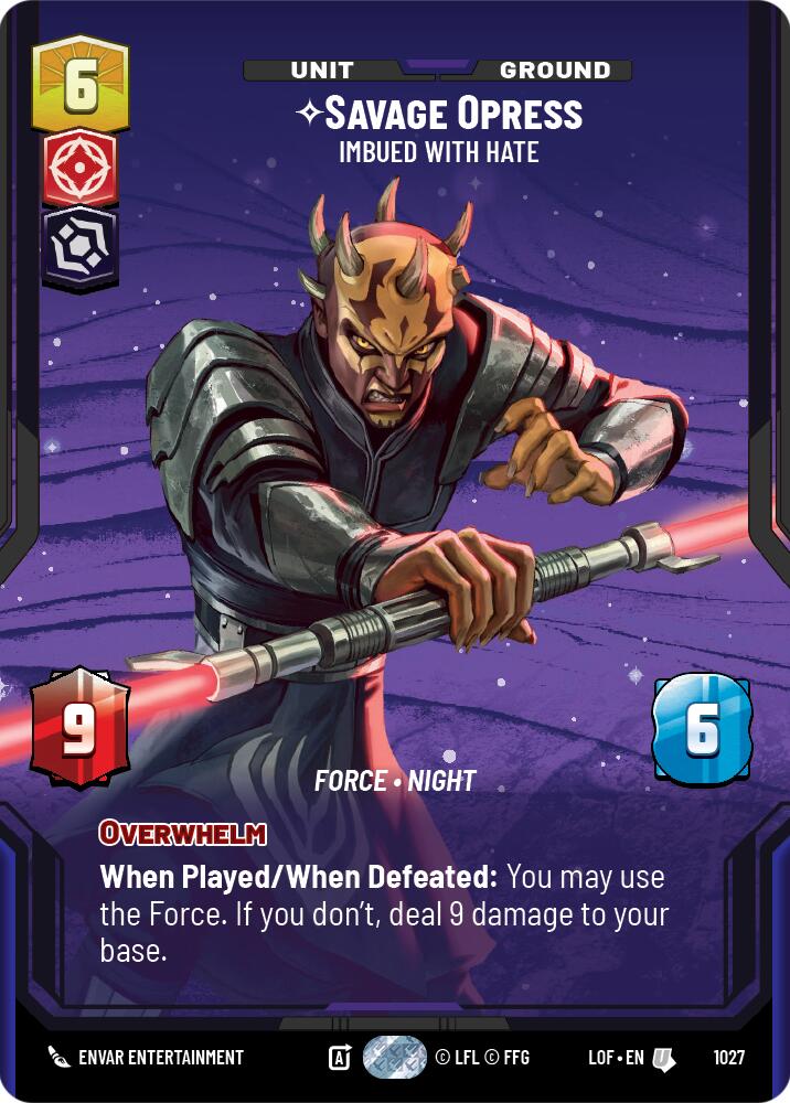 Savage Opress - Imbued With Hate (1027) (Prestige) (1027) [Legends of the Force] | Exor Games New Glasgow