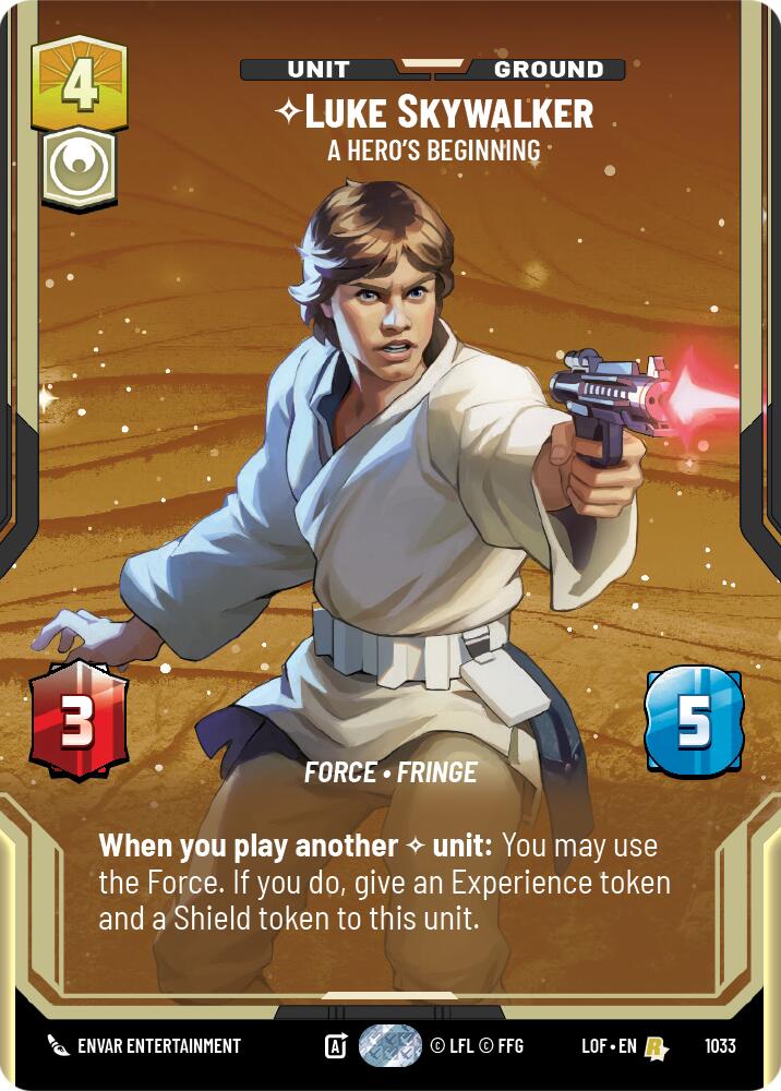 Luke Skywalker - A Hero's Beginning (1033) (Prestige) (1033) [Legends of the Force] | Exor Games New Glasgow