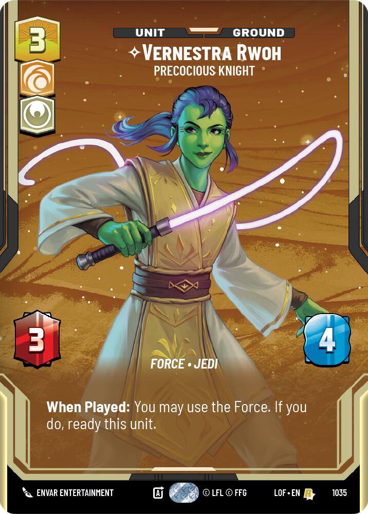 Vernestra Rwoh - Precocious Knight (1035) (Prestige) (1035) [Legends of the Force] | Exor Games New Glasgow