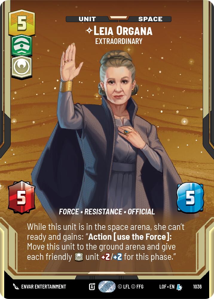 Leia Organa - Extraordinary (1036) (Prestige) (1036) [Legends of the Force] | Exor Games New Glasgow