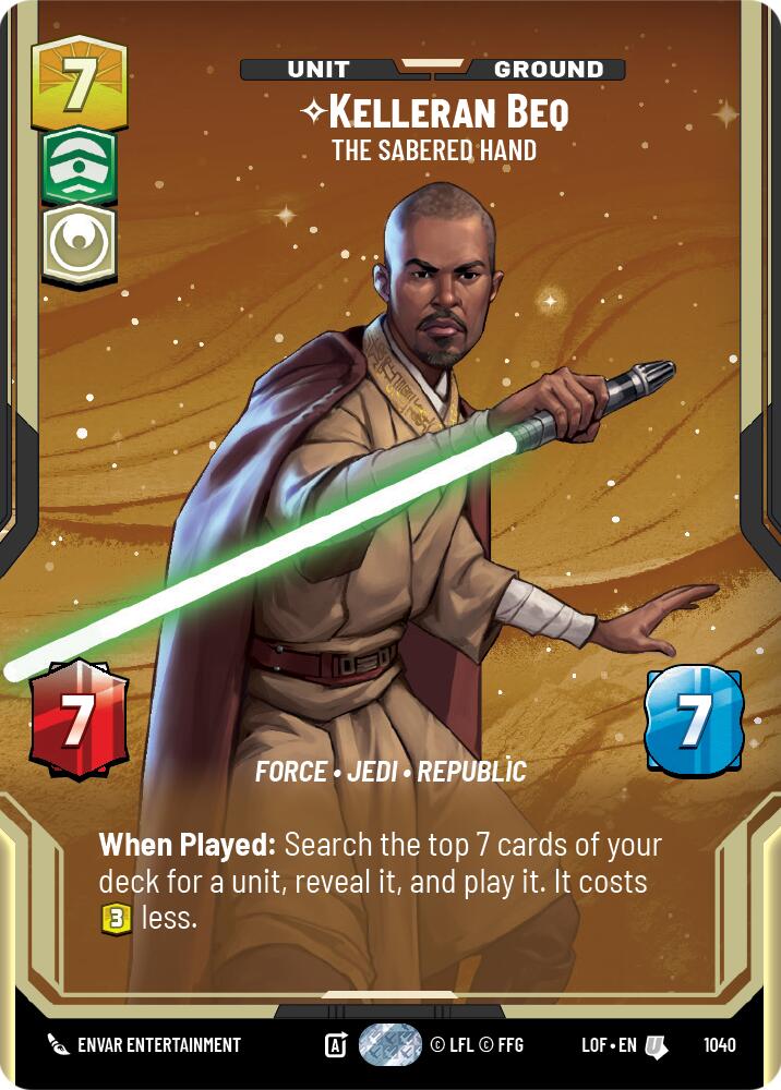 Kelleran Beq - The Sabered Hand (1040) (Prestige) (1040) [Legends of the Force] | Exor Games New Glasgow