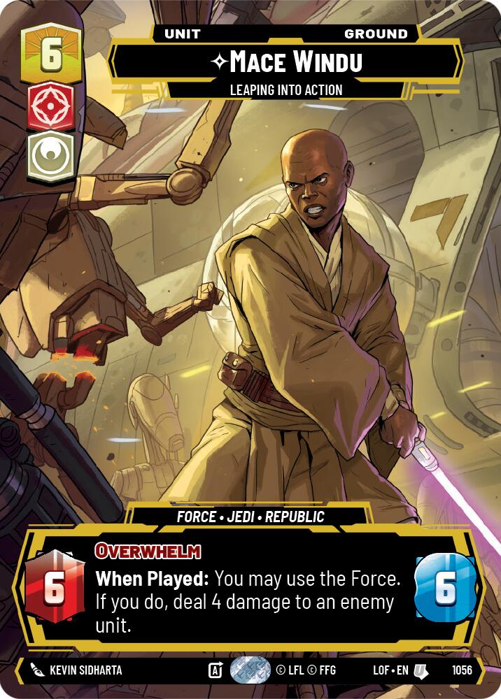 Mace Windu - Leaping into Action (1056) (Prestige) (1056) [Legends of the Force] | Exor Games New Glasgow