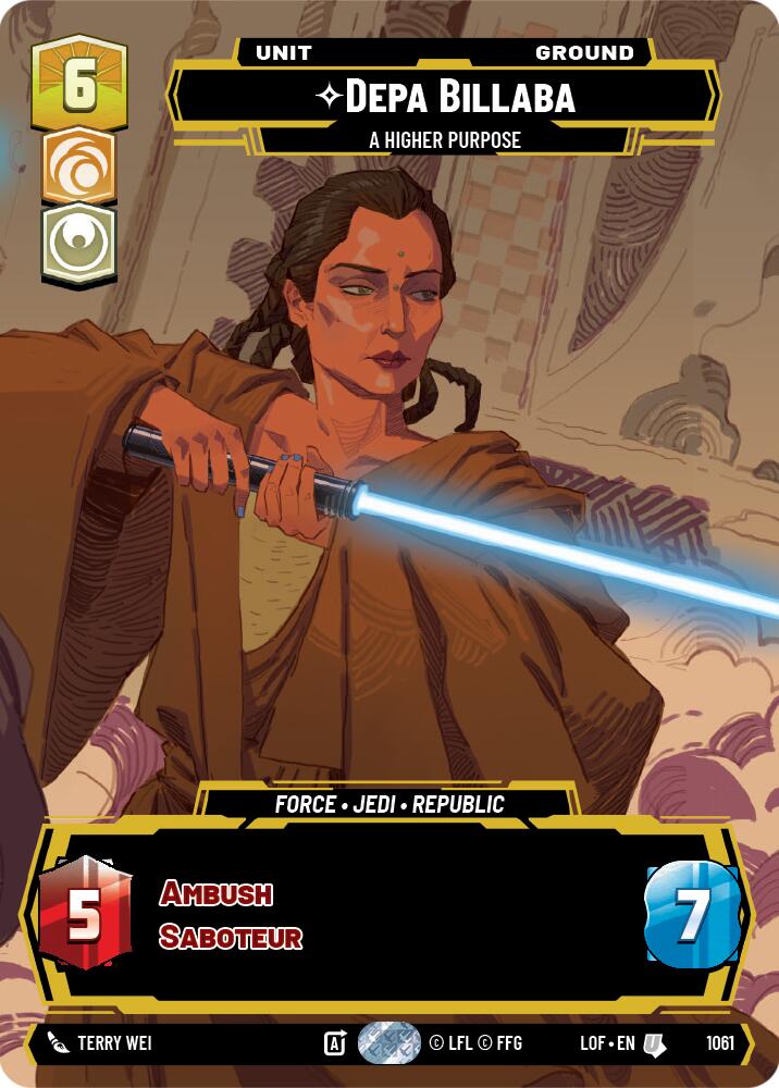 Depa Billaba - A Higher Purpose (1061) (Prestige) (1061) [Legends of the Force] | Exor Games New Glasgow