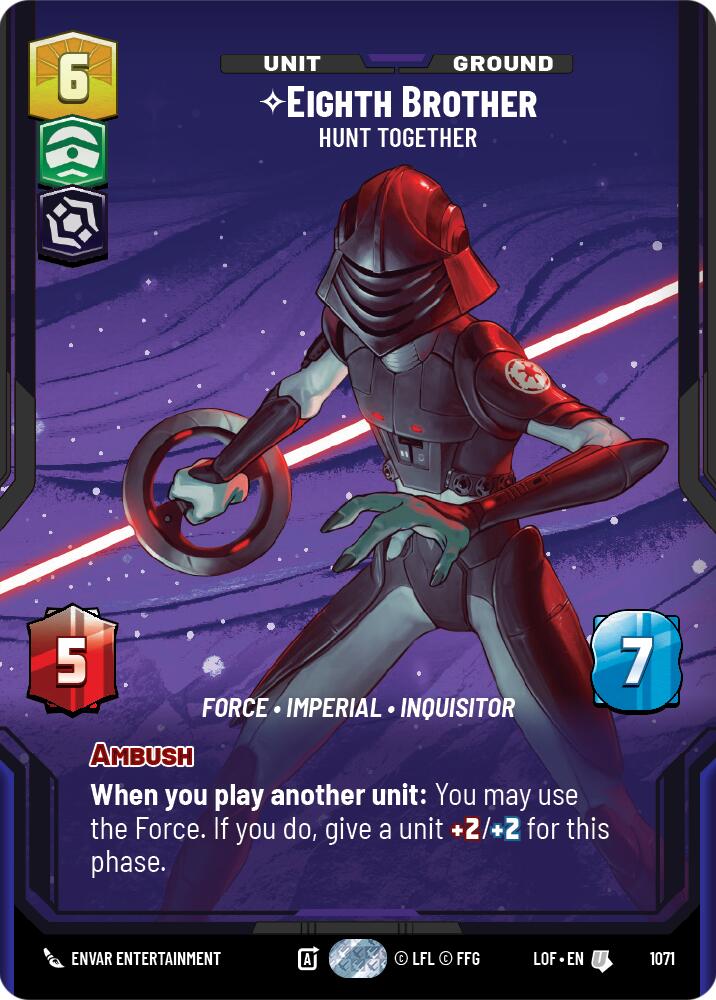 Eighth Brother - Hunt Together (1071) (Prestige Foil) (1071) [Legends of the Force] | Exor Games New Glasgow
