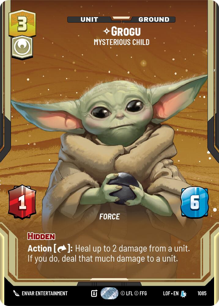 Grogu - Mysterious Child (1085) (Prestige Foil) (1085) [Legends of the Force] | Exor Games New Glasgow