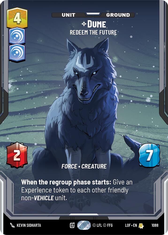 Dume - Redeem the Future (1088) (Prestige Foil) (1088) [Legends of the Force] | Exor Games New Glasgow