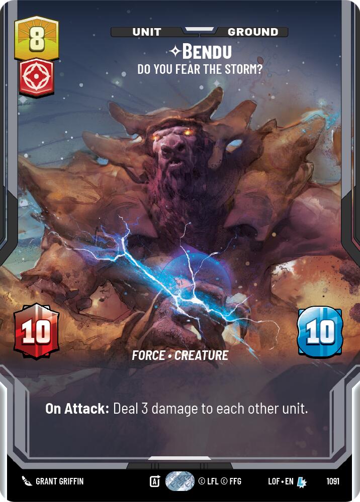 Bendu - Do You Fear the Storm? (1091) (Prestige Foil) (1091) [Legends of the Force] | Exor Games New Glasgow