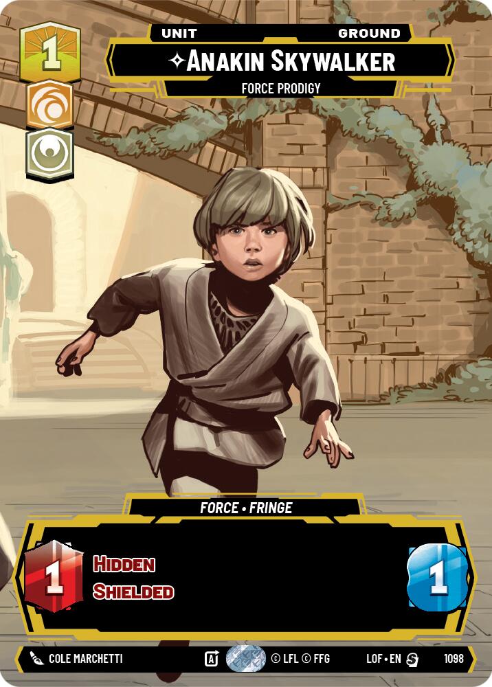 Anakin Skywalker - Force Prodigy (1098) (Prestige Foil) (1098) [Legends of the Force] | Exor Games New Glasgow