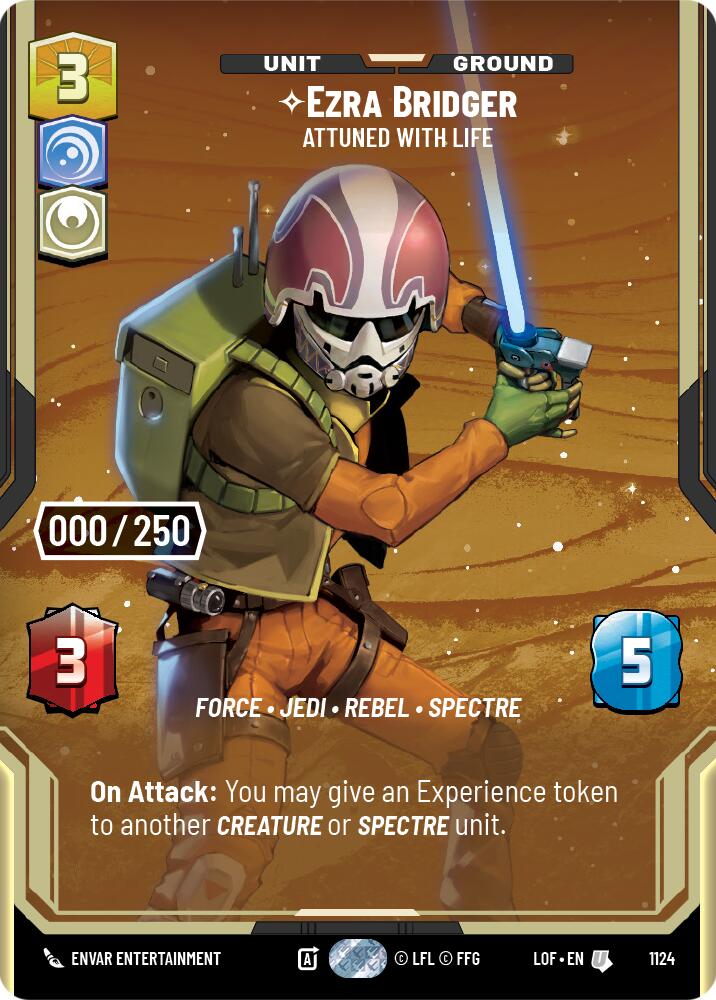 Ezra Bridger - Attuned With Life (1124) (Serialized) (1124) [Legends of the Force] | Exor Games New Glasgow