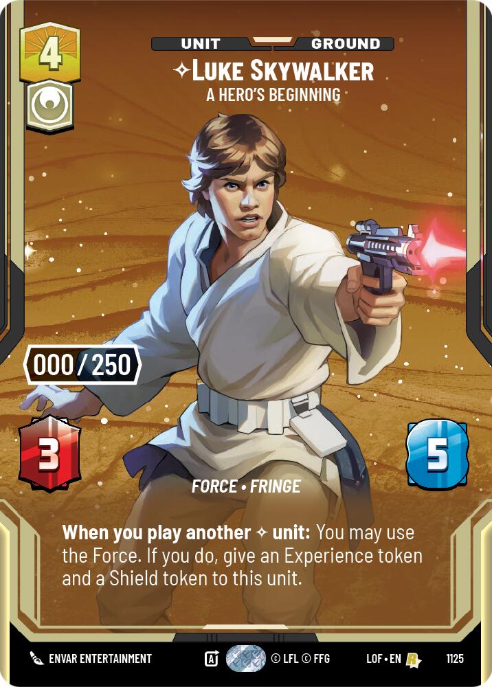Luke Skywalker - A Hero's Beginning (1125) (Serialized) (1125) [Legends of the Force] | Exor Games New Glasgow