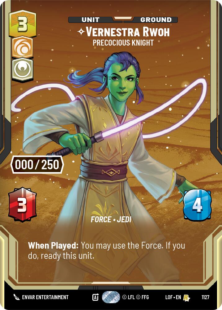 Vernestra Rwoh - Precocious Knight (1127) (Serialized) (1127) [Legends of the Force] | Exor Games New Glasgow