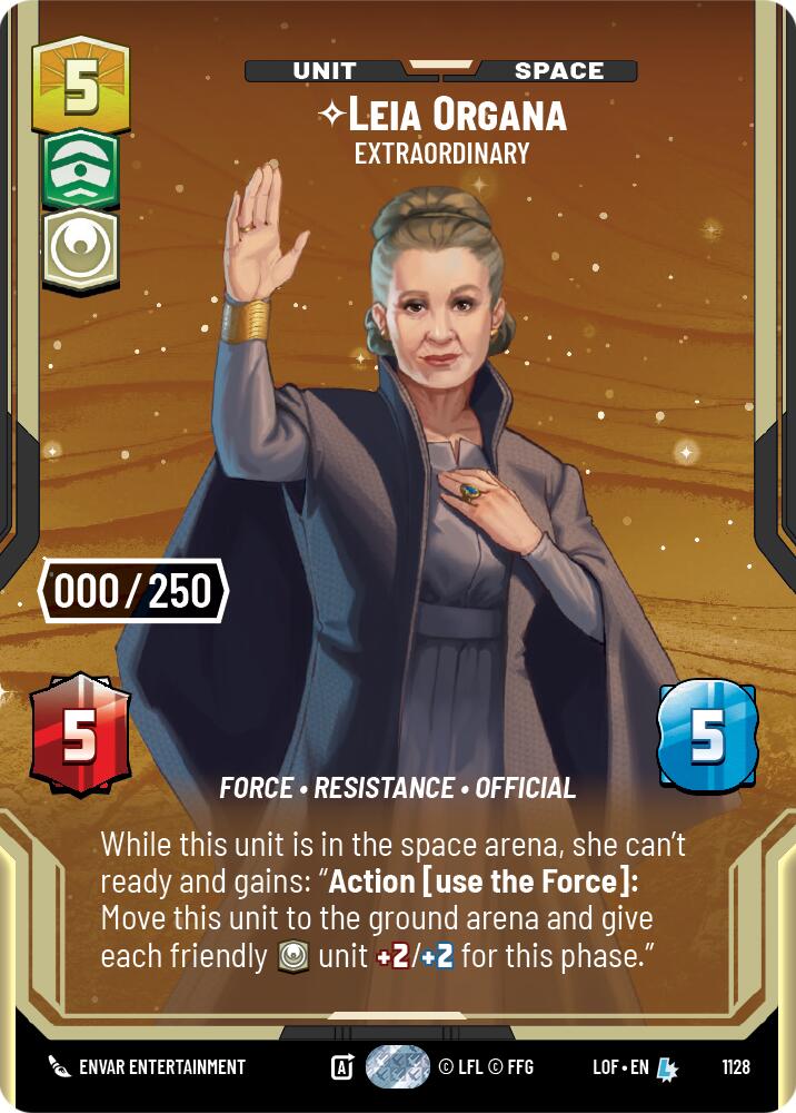 Leia Organa - Extraordinary (1128) (Serialized) (1128) [Legends of the Force] | Exor Games New Glasgow