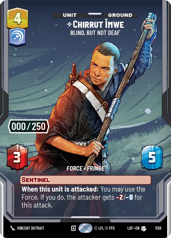 Chirrut Imwe - Blind, but not Deaf (1138) (Serialized) (1138) [Legends of the Force] | Exor Games New Glasgow