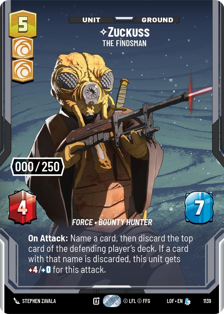 Zuckuss - The Findsman (1139) (Serialized) (1139) [Legends of the Force] | Exor Games New Glasgow