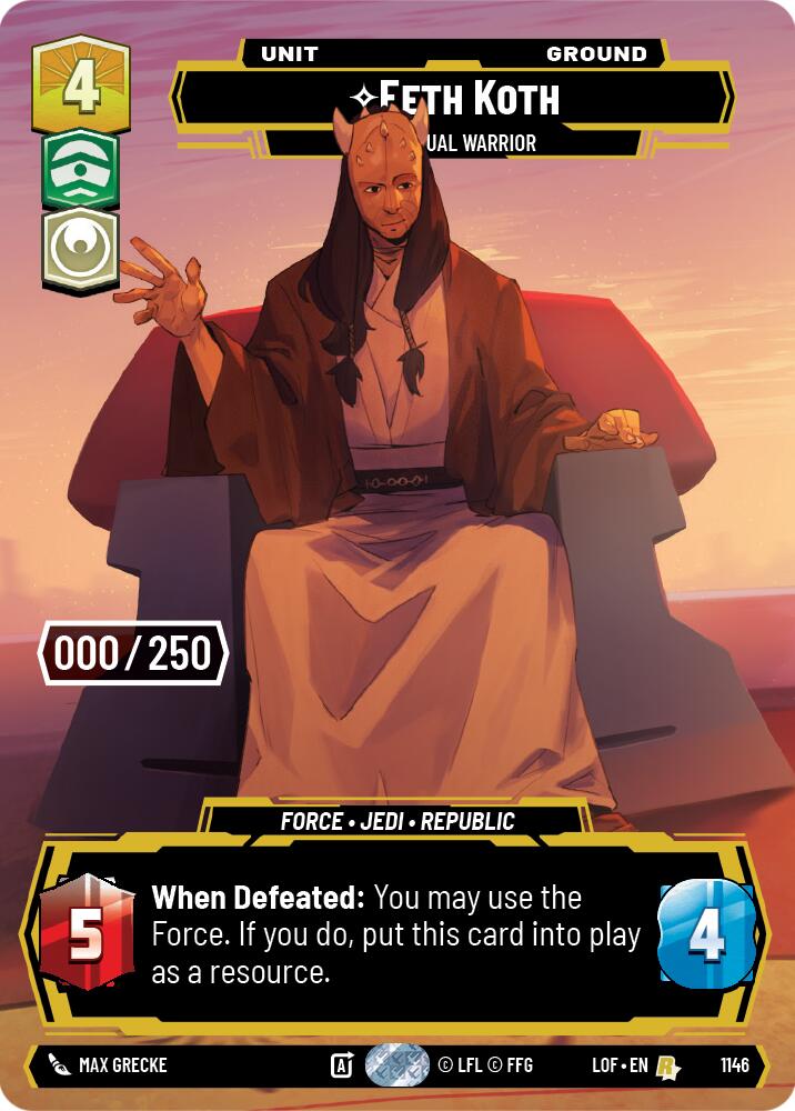 Eeth Koth - Spiritual Warrior (1146) (Serialized) (1146) [Legends of the Force] | Exor Games New Glasgow