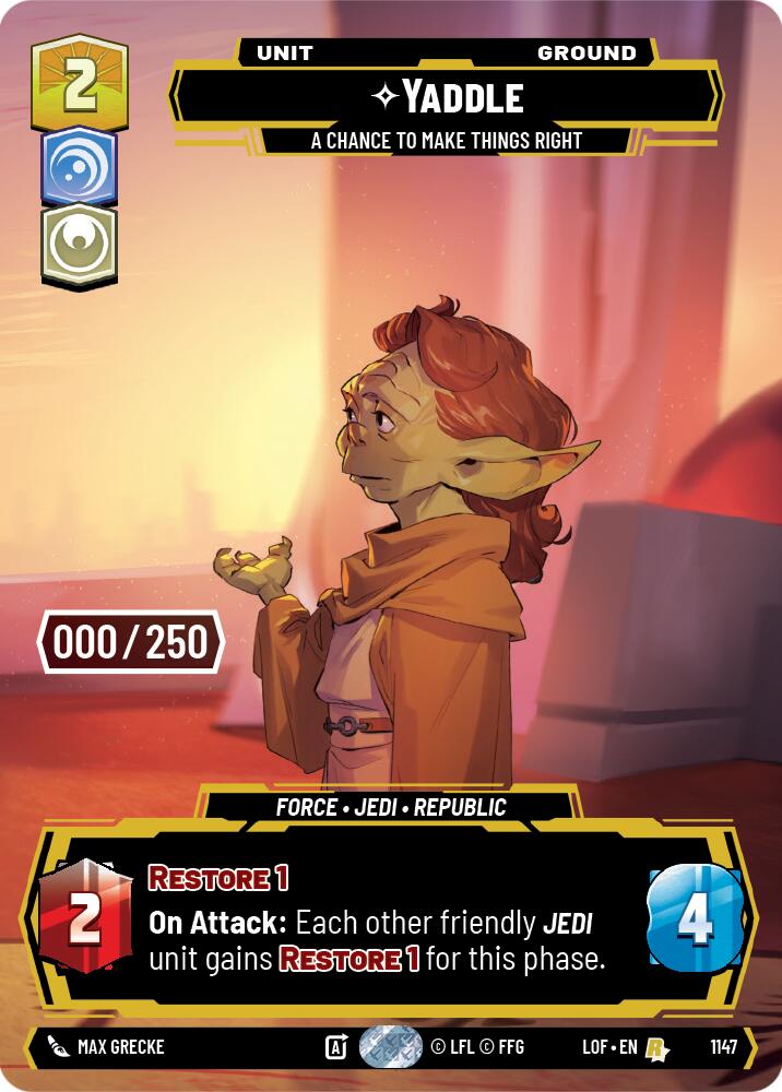 Yaddle - A Chance To Make Things Right (1147) (Serialized) (1147) [Legends of the Force] | Exor Games New Glasgow