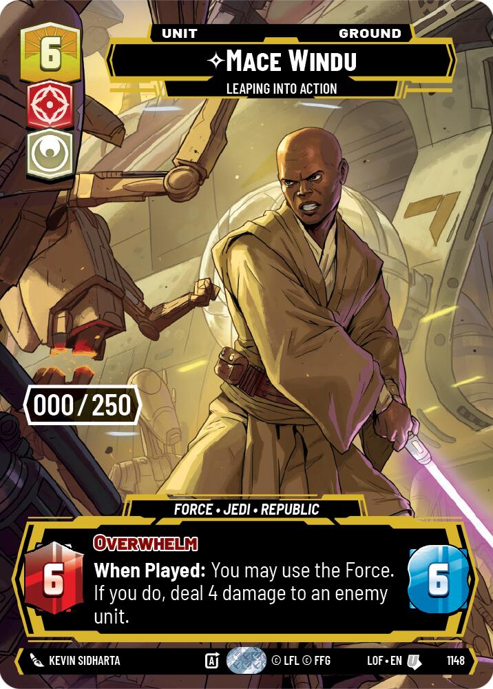 Mace Windu - Leaping into Action (1148) (Serialized) (1148) [Legends of the Force] | Exor Games New Glasgow