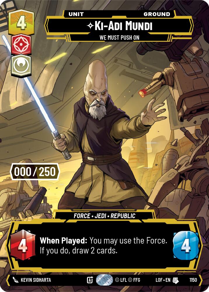 Ki-Adi-Mundi - We Must Push On (1150) (Serialized) (1150) [Legends of the Force] | Exor Games New Glasgow