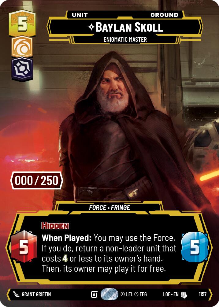 Baylan Skoll - Enigmatic Master (1157) (Serialized) (1157) [Legends of the Force] | Exor Games New Glasgow