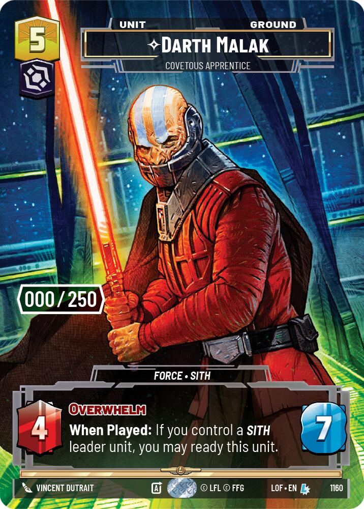 Darth Malak - Covetous Apprentice (1160) (Serialized) (1160) [Legends of the Force] | Exor Games New Glasgow