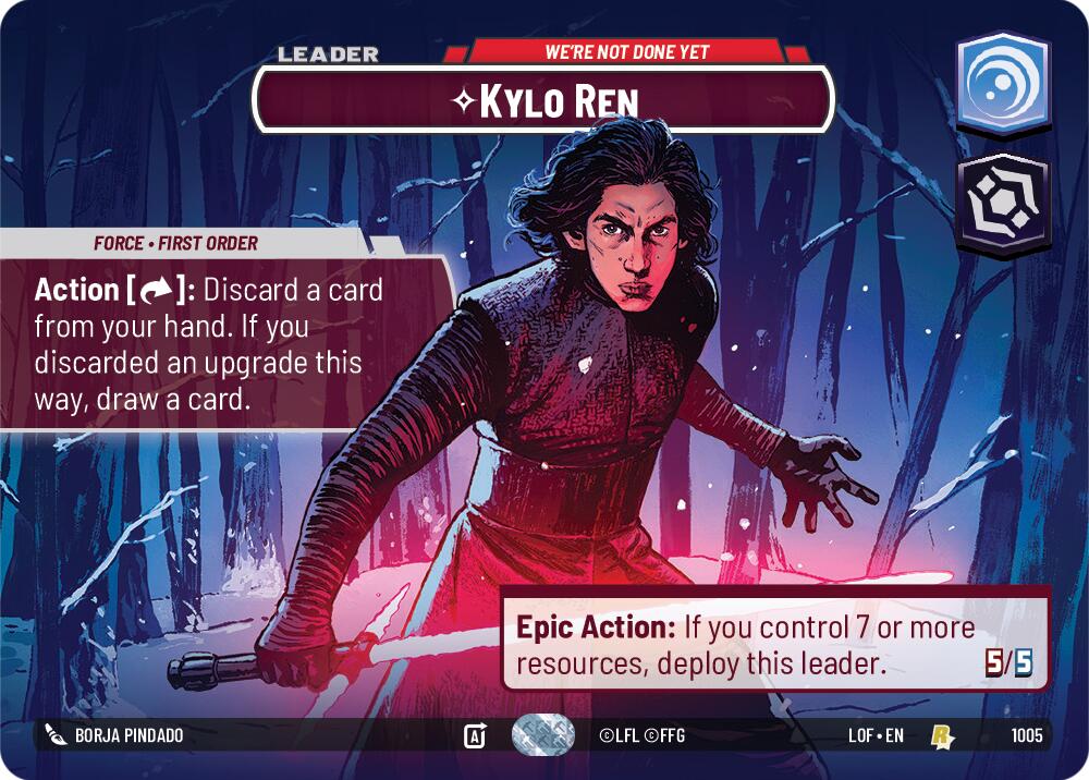 Kylo Ren - We're Not Done Yet (1005) (Showcase) (1005) [Legends of the Force] | Exor Games New Glasgow
