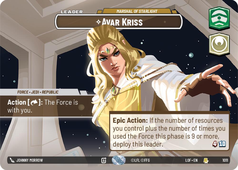 Avar Kriss - Marshal of Starlight (1011) (Showcase) (1011) [Legends of the Force] | Exor Games New Glasgow