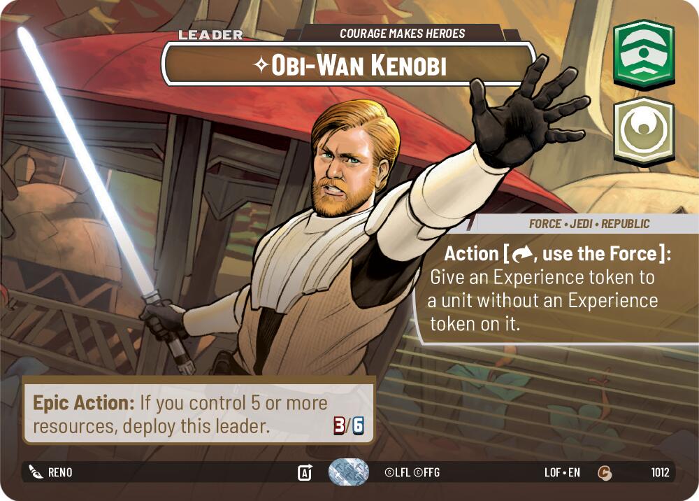 Obi-Wan Kenobi - Courage Makes Heroes (1012) (Showcase) (1012) [Legends of the Force] | Exor Games New Glasgow