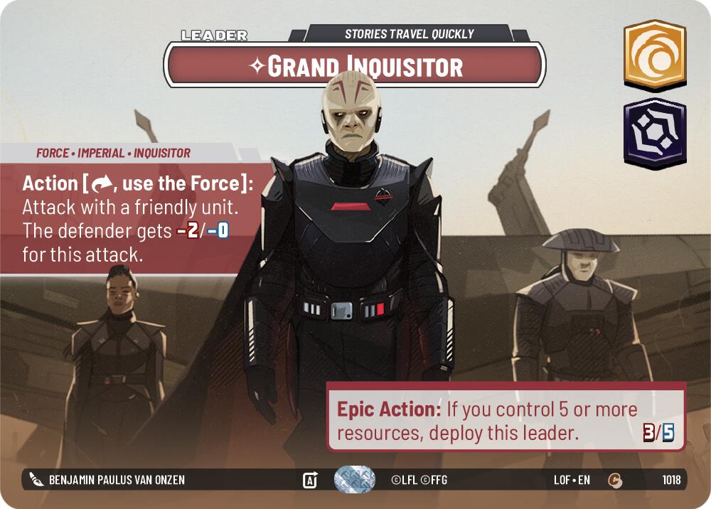Grand Inquisitor - Stories Travel Quickly (1018) (Showcase) (1018) [Legends of the Force] | Exor Games New Glasgow