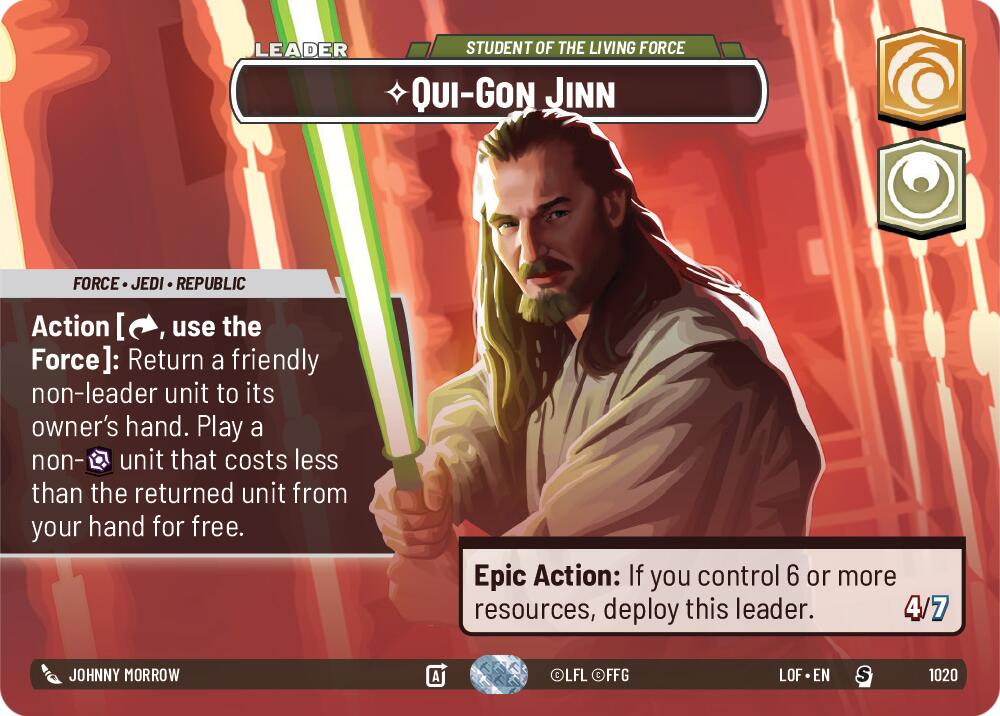 Qui-Gon Jinn - Student of the Living Force (1020) (Showcase) (1020) [Legends of the Force] | Exor Games New Glasgow