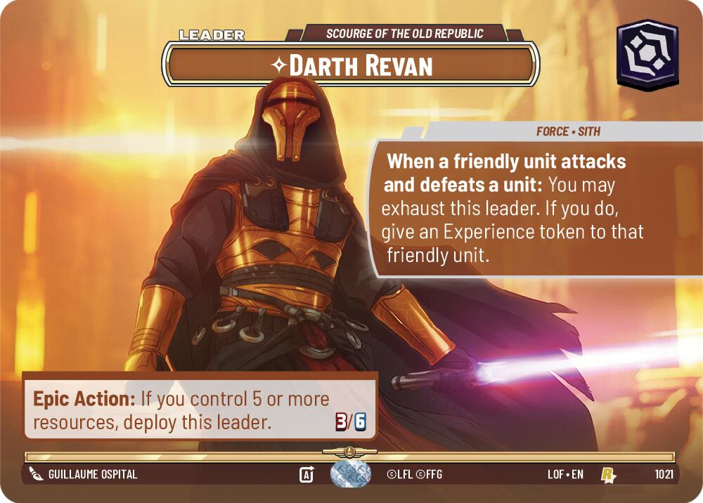 Darth Revan - Scourge of the Old Republic (1021) (Showcase) (1021) [Legends of the Force] | Exor Games New Glasgow