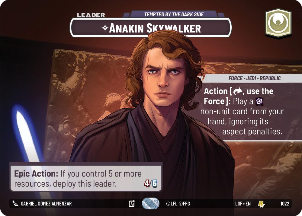 Anakin Skywalker - Tempted by the Dark Side (1022) (Showcase) (1022) [Legends of the Force] | Exor Games New Glasgow