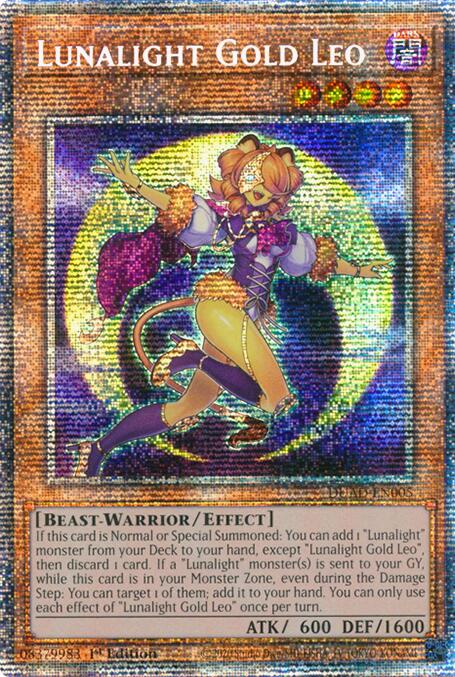 Lunalight Gold Leo (Starlight Rare) [DUAD-EN005] Starlight Rare | Exor Games New Glasgow