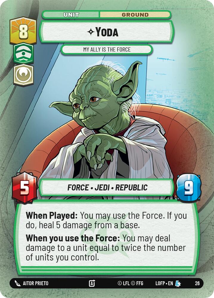 Yoda - My Ally is the Force (26) (26) [Legends of the Force: Weekly Play] | Exor Games New Glasgow