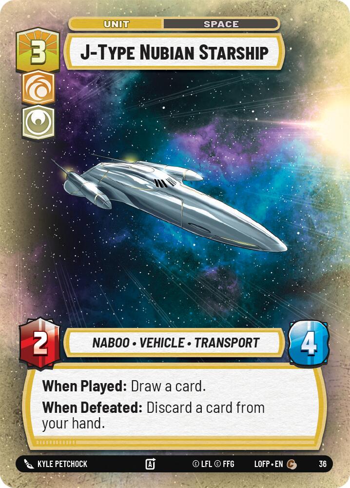 J-Type Nubian Starship (36) (36) [Legends of the Force: Weekly Play] | Exor Games New Glasgow
