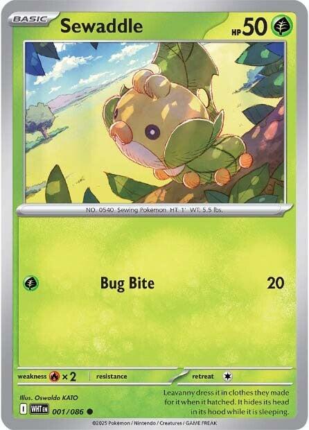 Sewaddle (001/086) [Scarlet & Violet: White Flare] | Exor Games New Glasgow