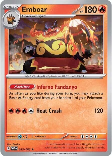 Emboar (013/086) [Scarlet & Violet: White Flare] | Exor Games New Glasgow