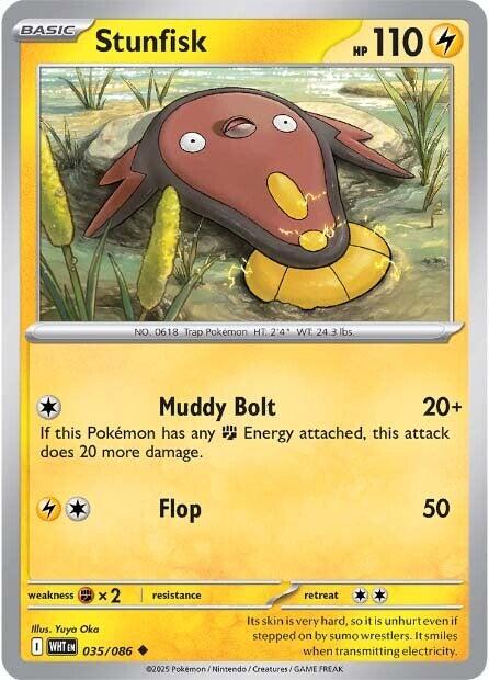 Stunfisk (035/086) [Scarlet & Violet: White Flare] | Exor Games New Glasgow