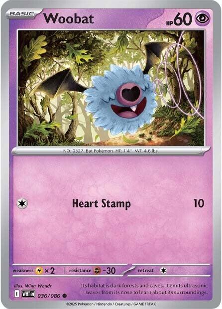 Woobat (036/086) [Scarlet & Violet: White Flare] | Exor Games New Glasgow