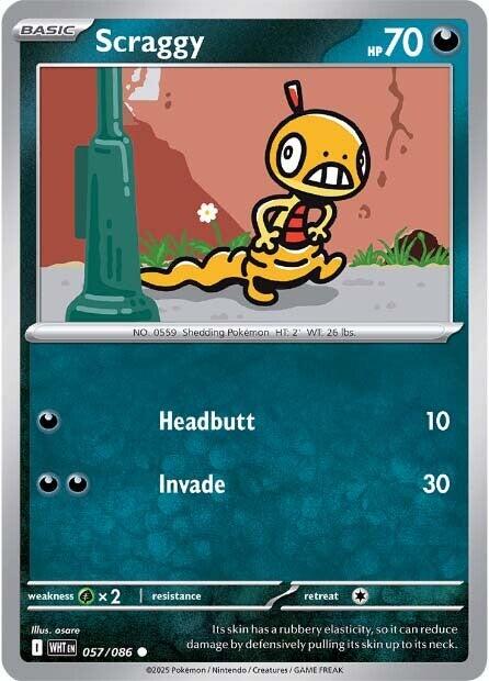 Scraggy (057/086) [Scarlet & Violet: White Flare] | Exor Games New Glasgow