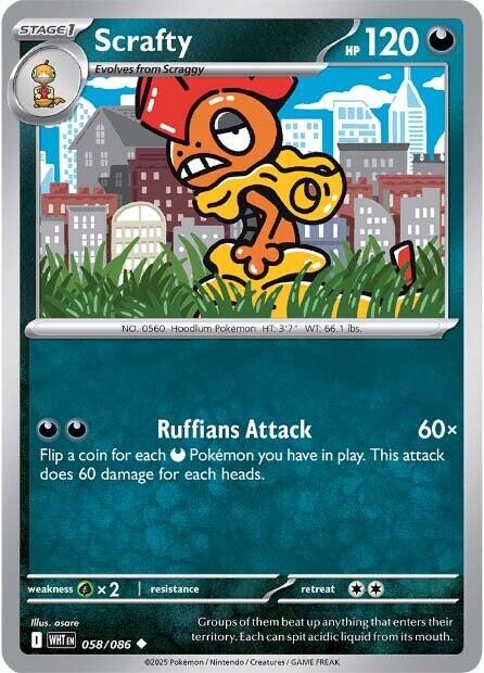 Scrafty (058/086) [Scarlet & Violet: White Flare] | Exor Games New Glasgow