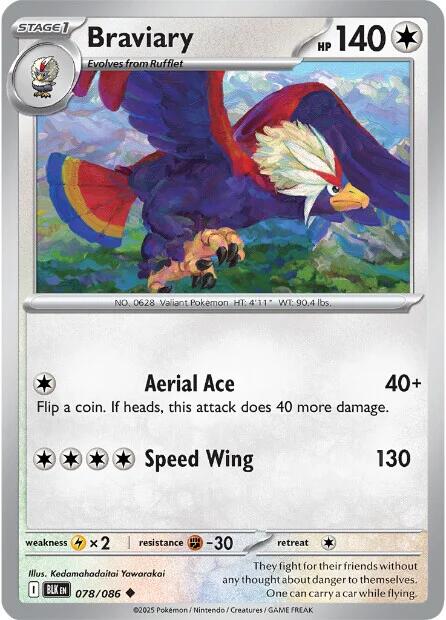 Braviary (078/086) [Scarlet & Violet: Black Bolt] | Exor Games New Glasgow