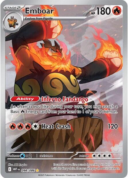 Emboar (098/086) [Scarlet & Violet: White Flare] | Exor Games New Glasgow